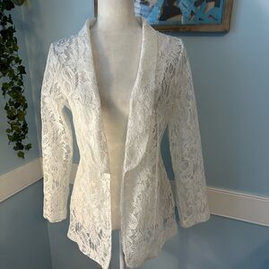 Delicate White Lace Jacket